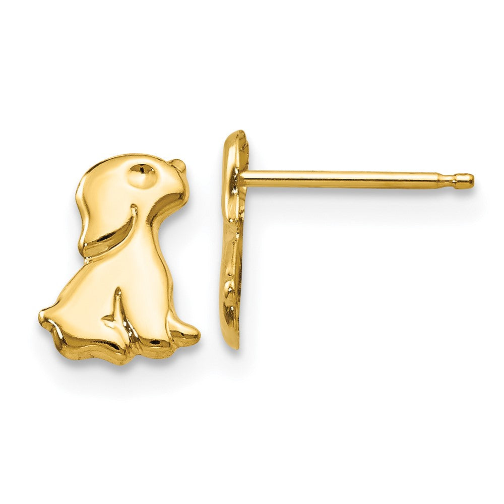 Clover Bug 14k Madi K Sitting Dog Post Earrings