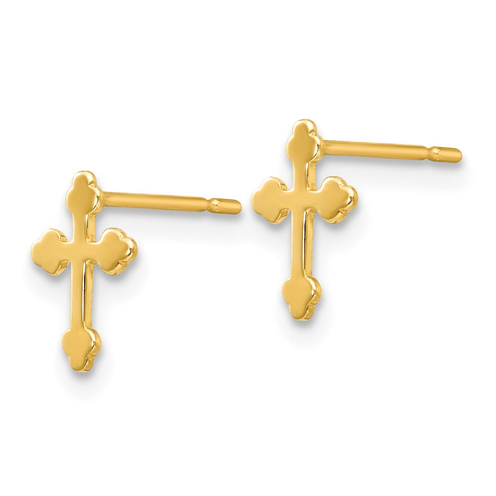 Muffin Glow 14k Madi K Children's Cross Post Earrings
