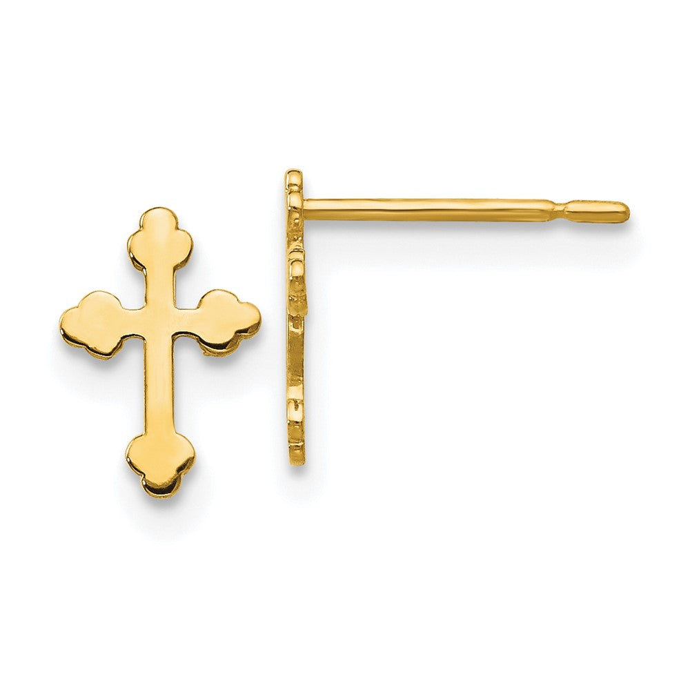 Muffin Glow 14k Madi K Children's Cross Post Earrings