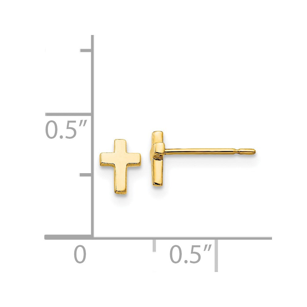 Snuggle Nook 14k Madi K Children's Cross Post Earrings