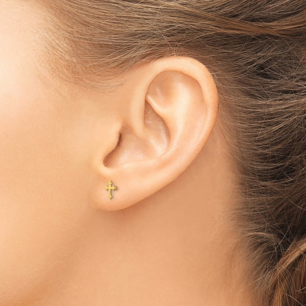 Lollipop Star 14k Madi K Children's Cross Post Earrings