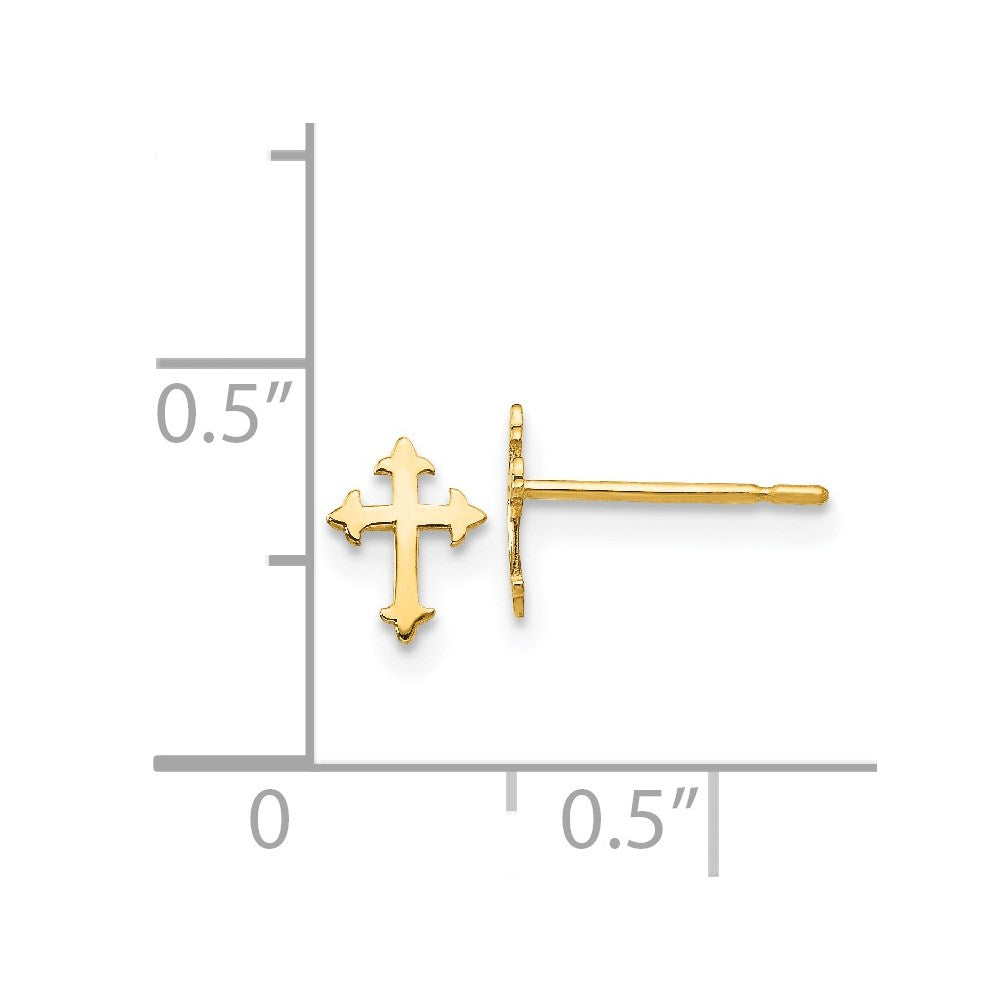 Lollipop Star 14k Madi K Children's Cross Post Earrings