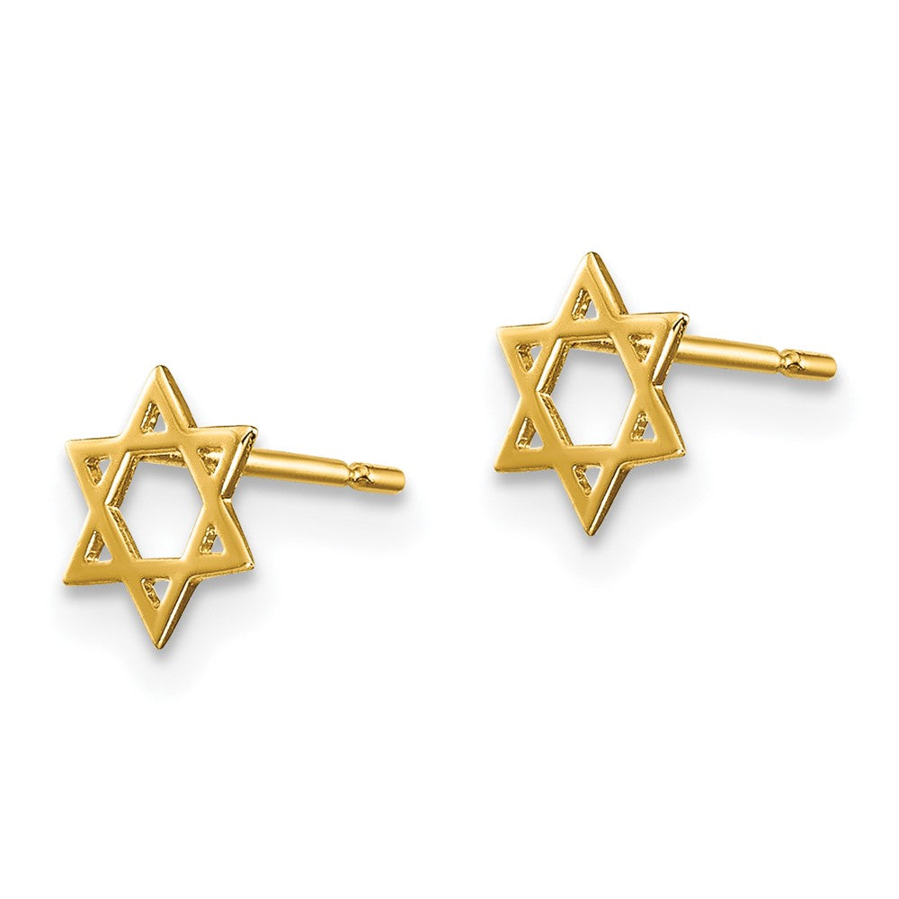 Duckling Boo 14k Madi K Children's Star of David Post Earrings