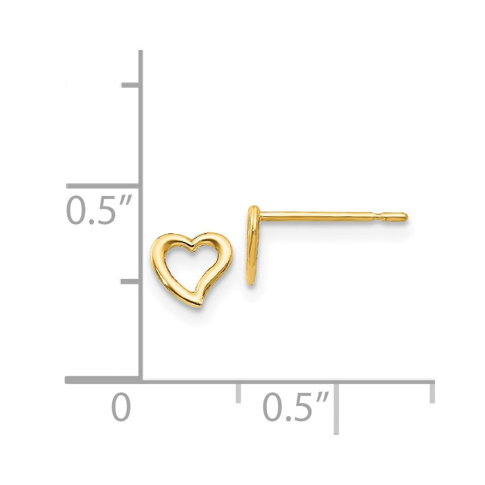 Whimsy Song 14k Madi K Children's Heart Post Earrings