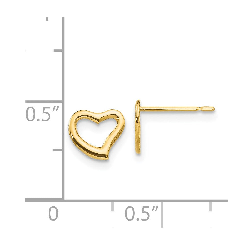 Ripple Bug 14k Madi K Children's Heart Post Earrings