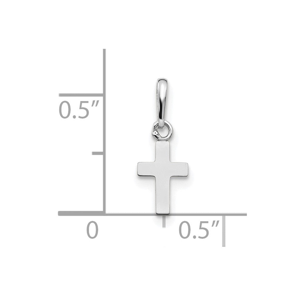 Lollipop Nook 14k White Gold Madi K Children's Cross Pendant