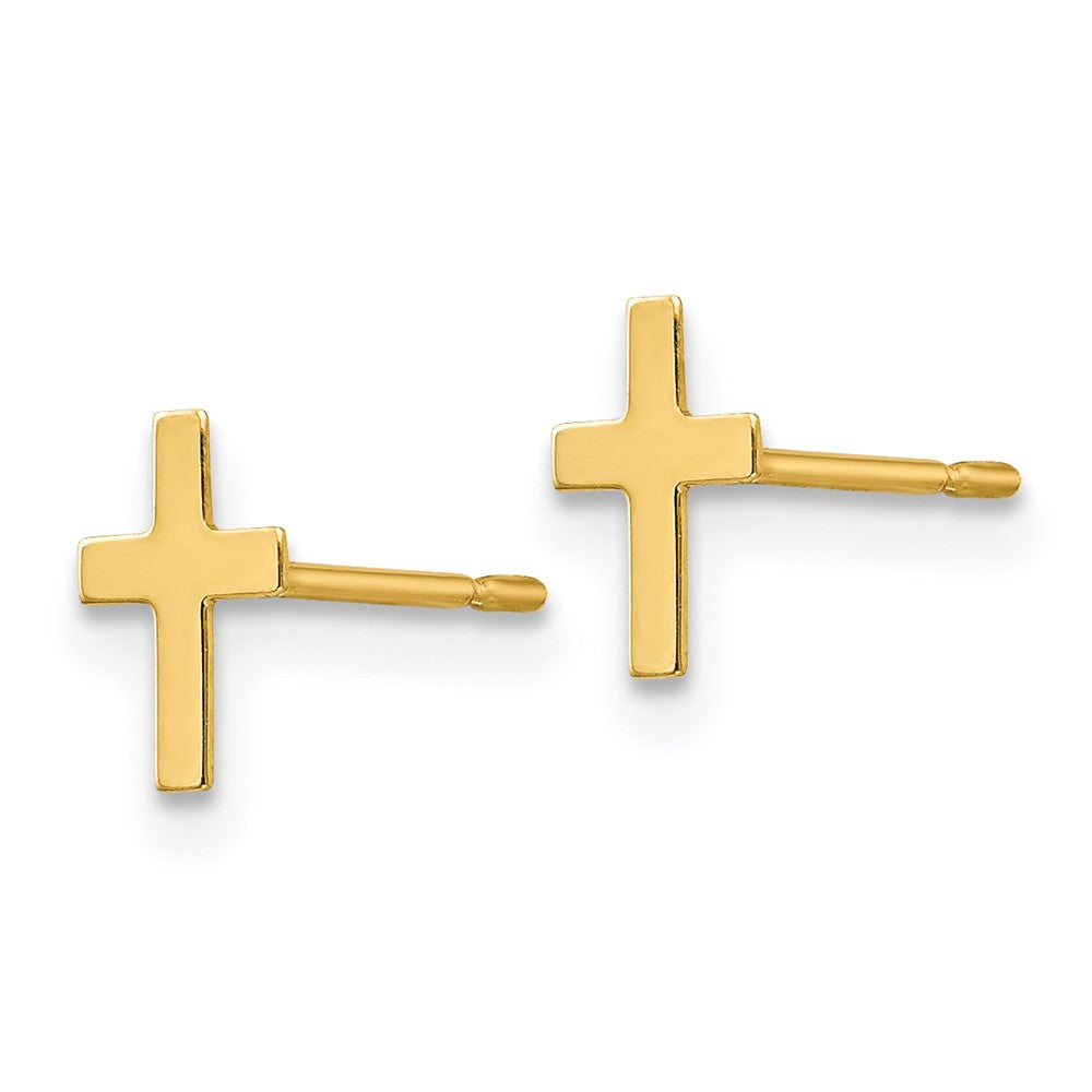 Pumpkin Boo 14k Madi K Children's Cross Post Earrings