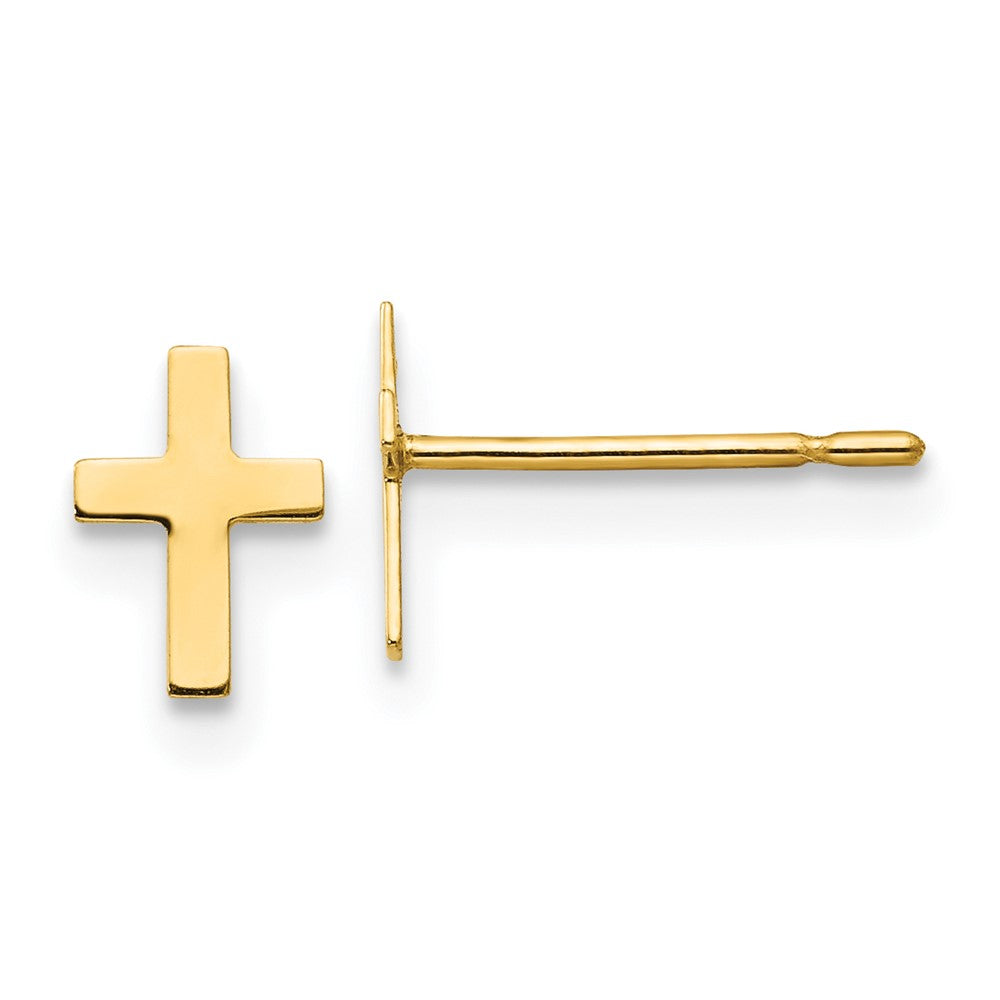 Pumpkin Boo 14k Madi K Children's Cross Post Earrings