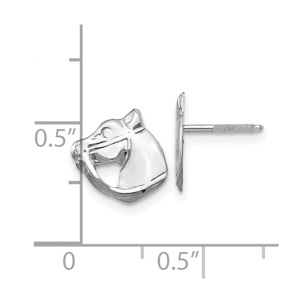 Peanut Bloom 14kw Madi K Screwback Horse Post Earrings