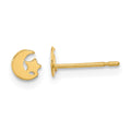 Marshmallow Bear 14k Madi K Kids Star and Moon Post Earrings