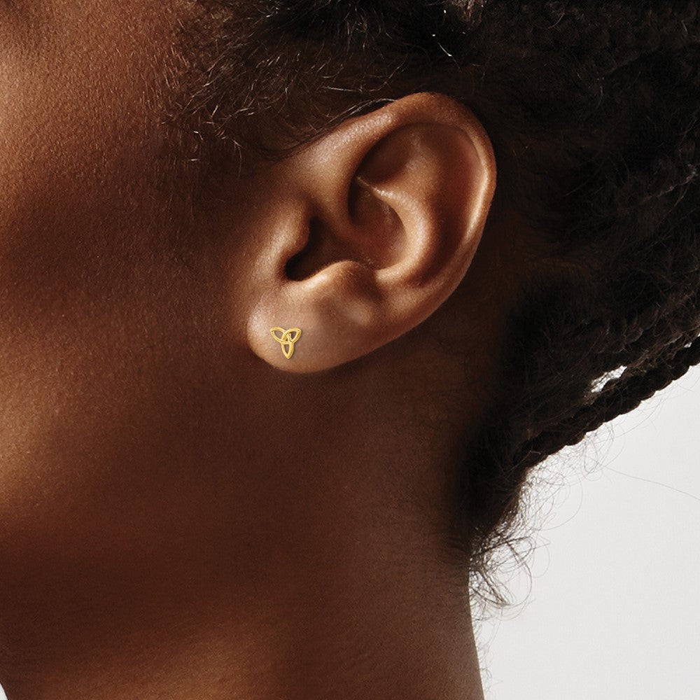 Cotton Buddy 14k Madi K Kids Celtic Knot Post Earrings