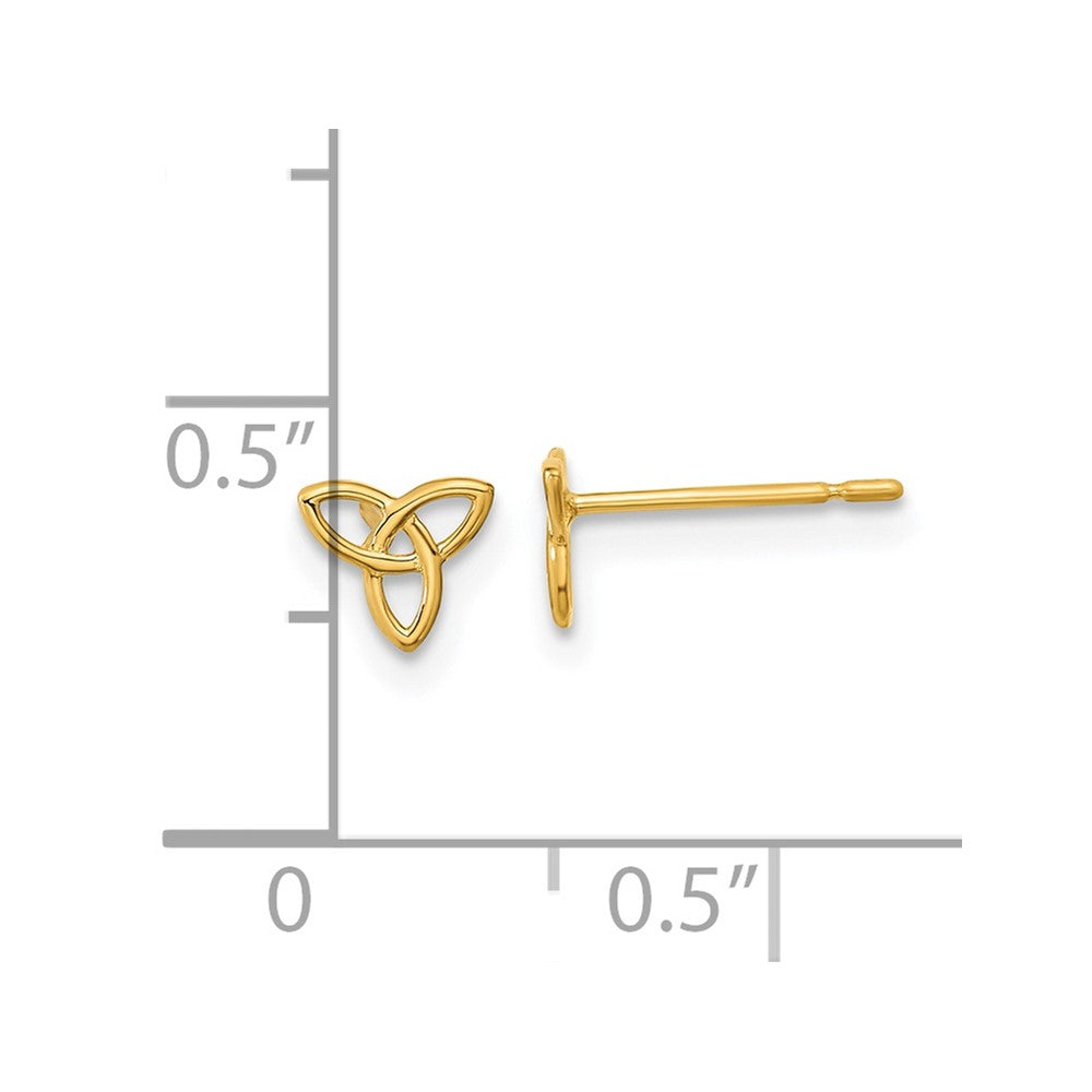 Cotton Buddy 14k Madi K Kids Celtic Knot Post Earrings