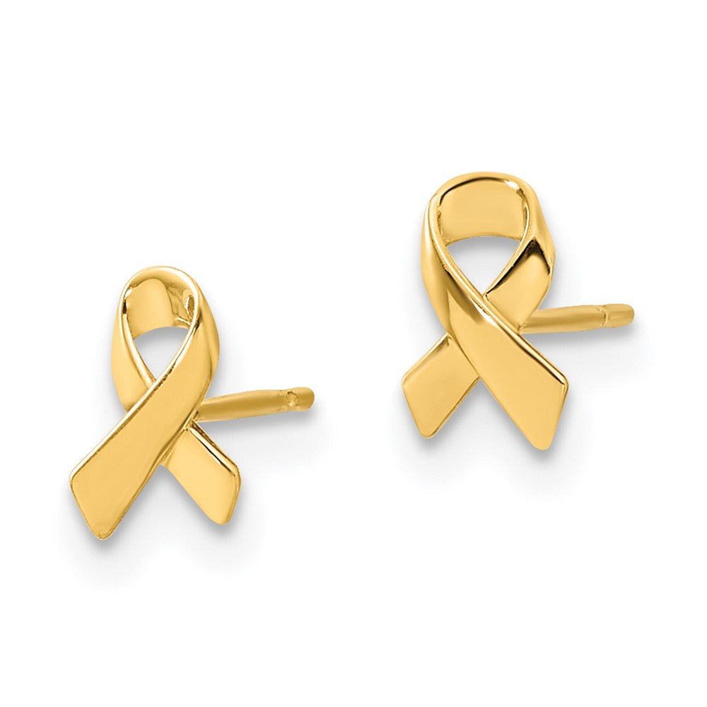 Buddy 14k Madi K Awareness Ribbon Post Earrings