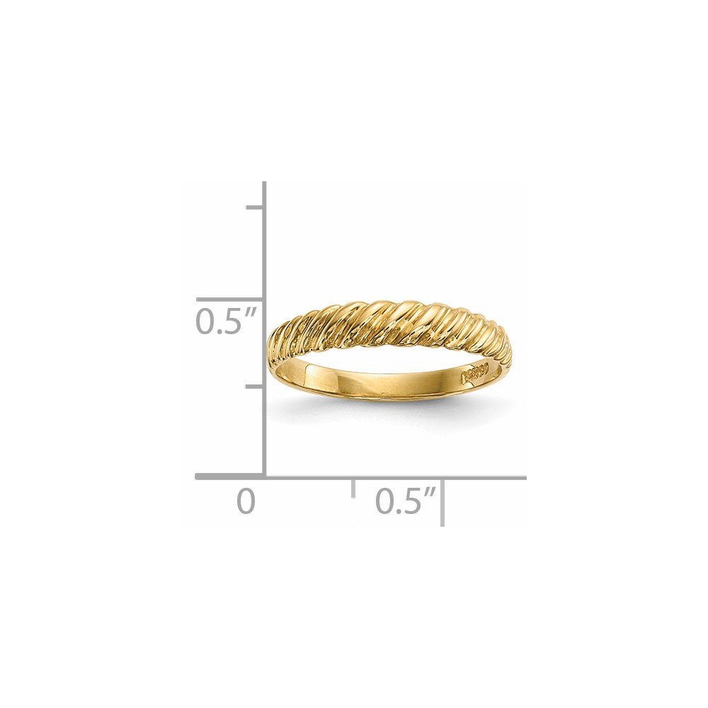 Bunny Nest 14k Madi K Kids Polished Twist Ring
