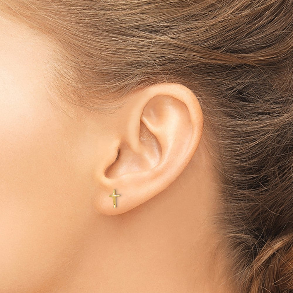 Huggy Bug 14k Madi K Cross Post Earrings