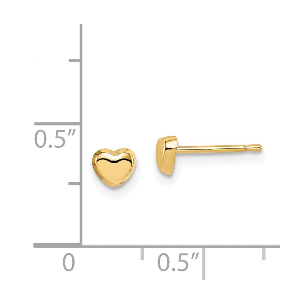 Luna Joy 14k Madi K Heart Post Earrings