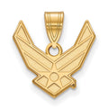 Astra Sterling Silver Gold-plated LogoArt U.S. Air Force Medium Pendant