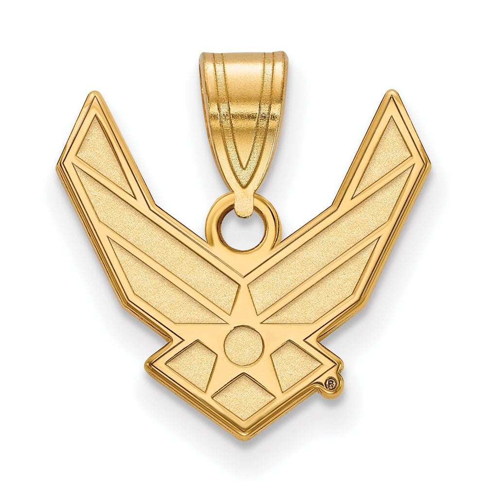 Astra Sterling Silver Gold-plated LogoArt U.S. Air Force Medium Pendant