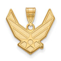 Mirelle Sterling Silver Gold-plated LogoArt U.S. Air Force Large Pendant