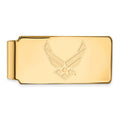 Luzine Sterling Silver Gold-plated LogoArt U.S. Air Force Money Clip
