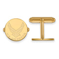 Viora Sterling Silver Gold-plated LogoArt US Air Force Cuff Links