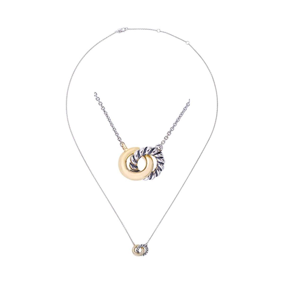 Aurevra Gold and Sterling Silver Pendant
