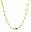Lysandra 14K Yellow Gold 3.4mm 24-Inch Paperclip Chain