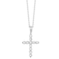 14kt White Gold Diamond Cross Fashion Pendant 1ctw