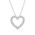 Radiant Diamond Heart Pendant - .25 CTW Lab-Grown Diamonds