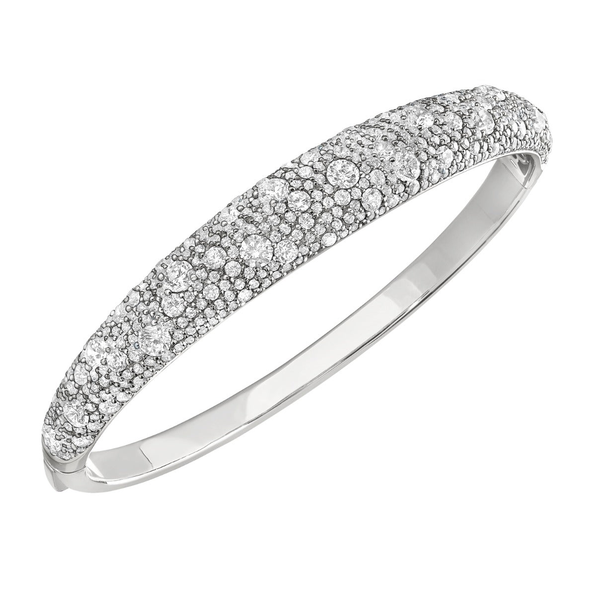 Celestial Shine Lab Grown 6 ctw Diamond Pave Bangle *IGI Certified*