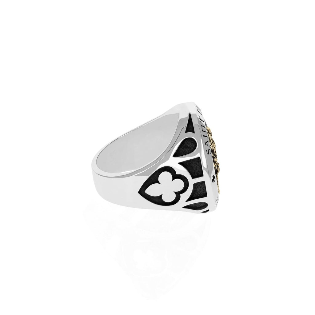 King Baby Saint Michael Ring w/ Gold Alloy