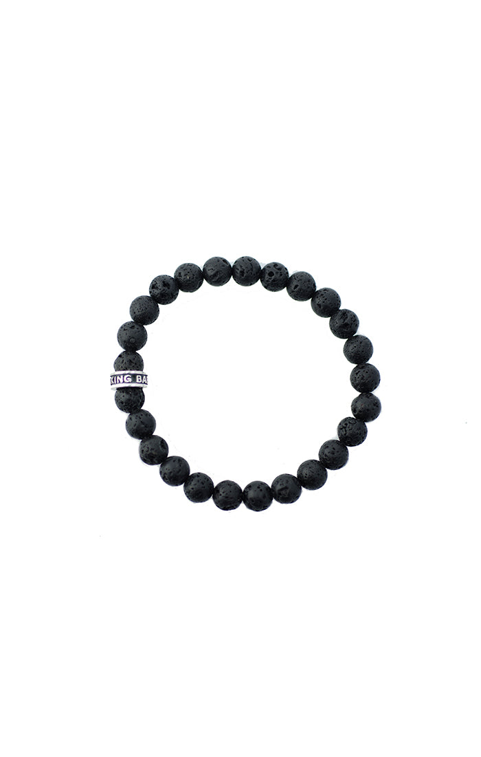 King Baby 8MM Lava Rock Bracelet