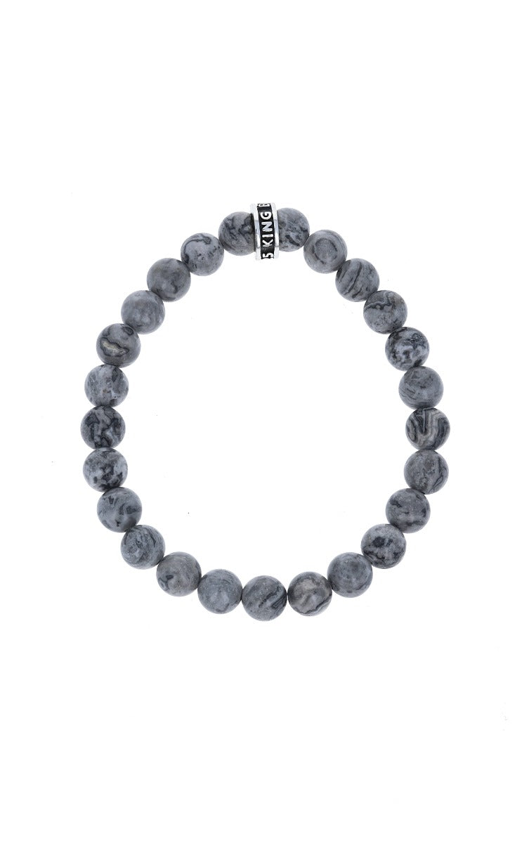 King Baby Picasso Jasper Bracelet with Logo Ring