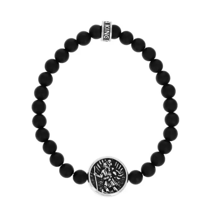 King Baby Saint Michael Beaded Bracelet