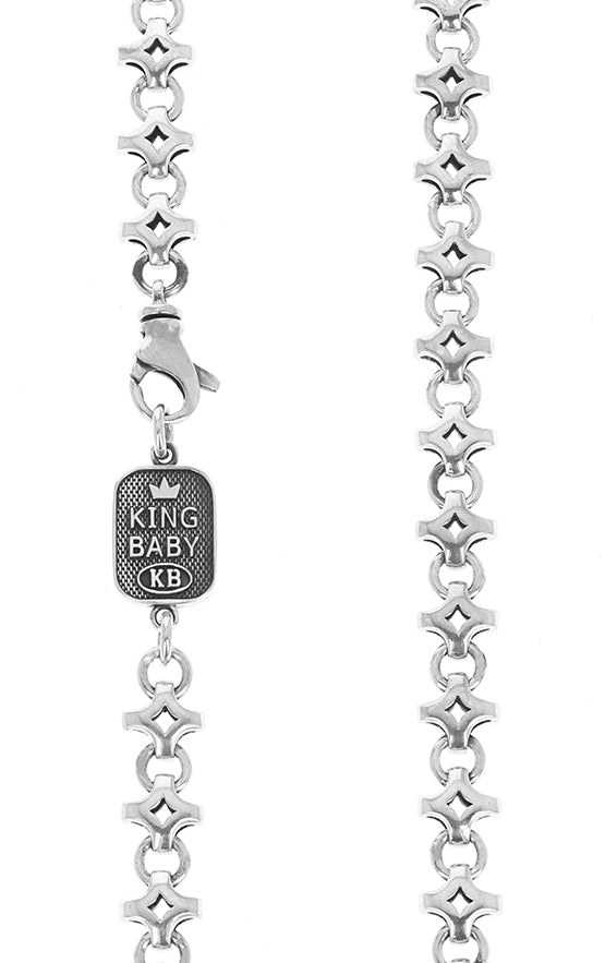King Baby Small Diamond Link Necklace