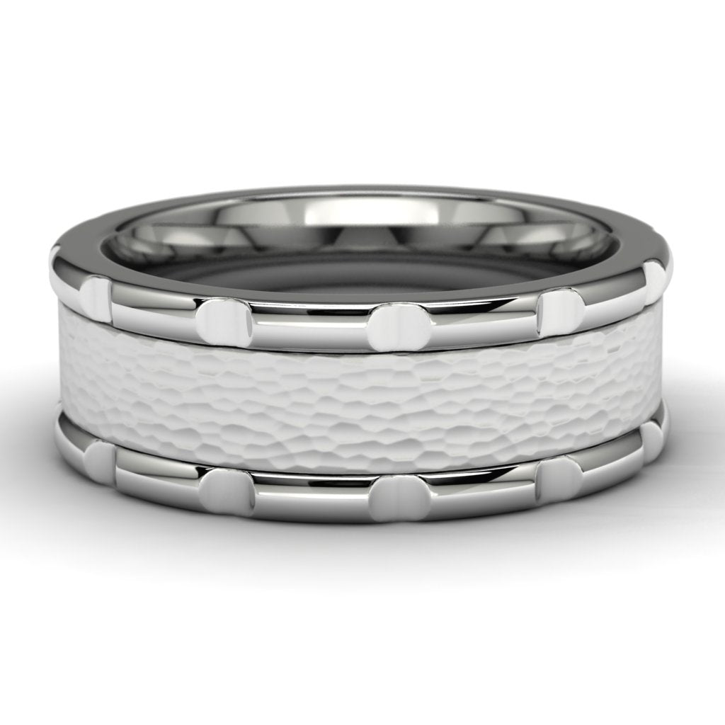 Men's Tungsten Wedding Band Front View