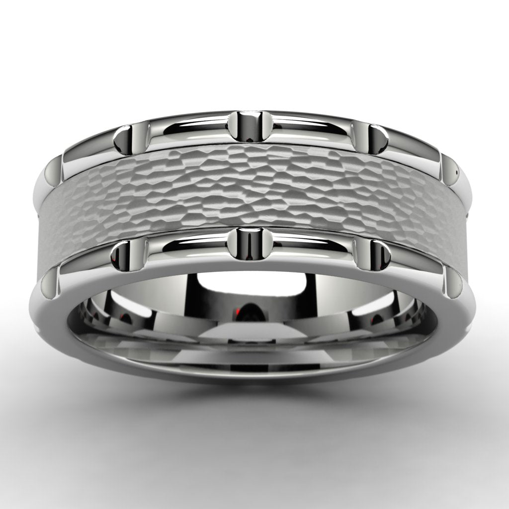 Men's Tungsten Wedding Band Angle View