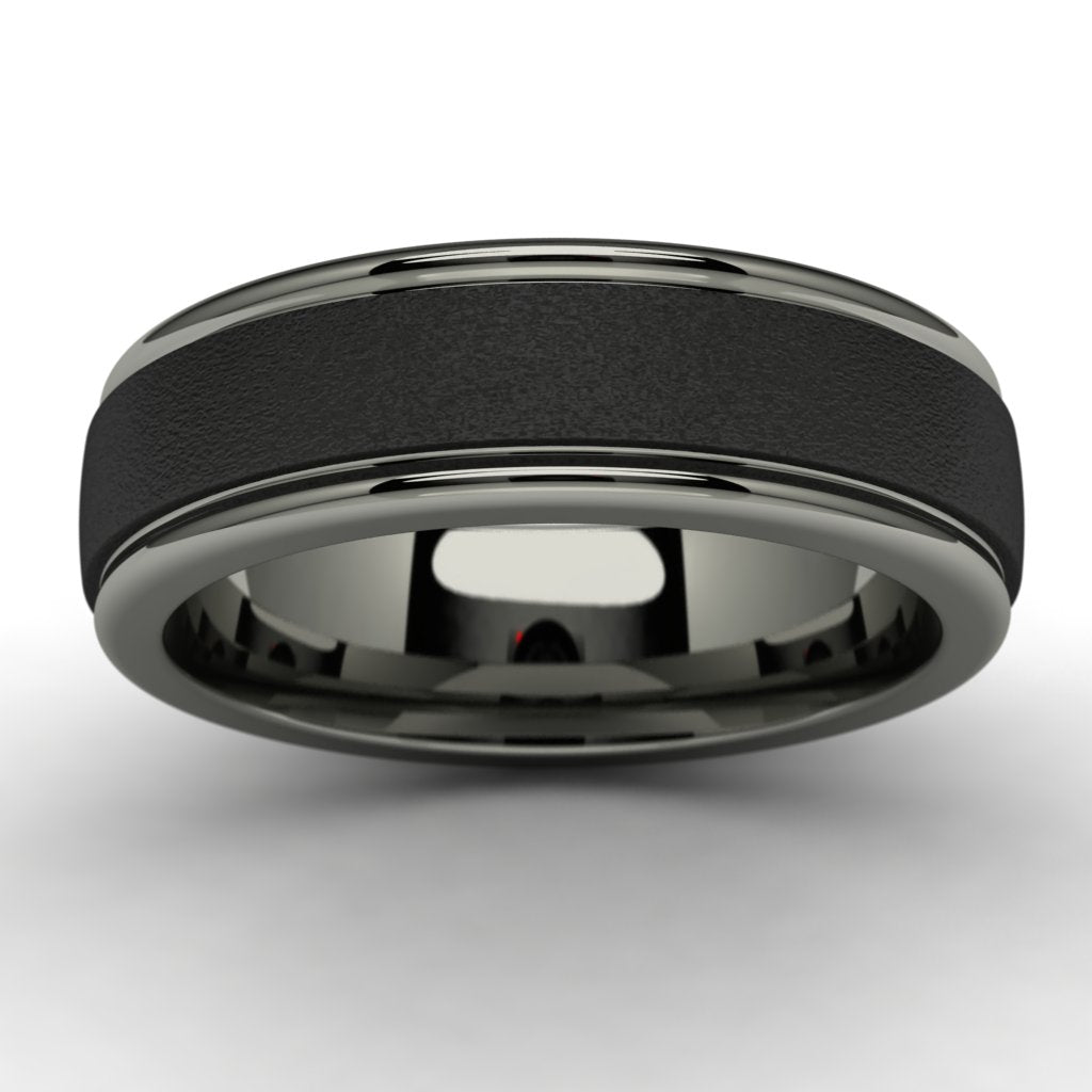 Tantalum Wedding Band Angle View