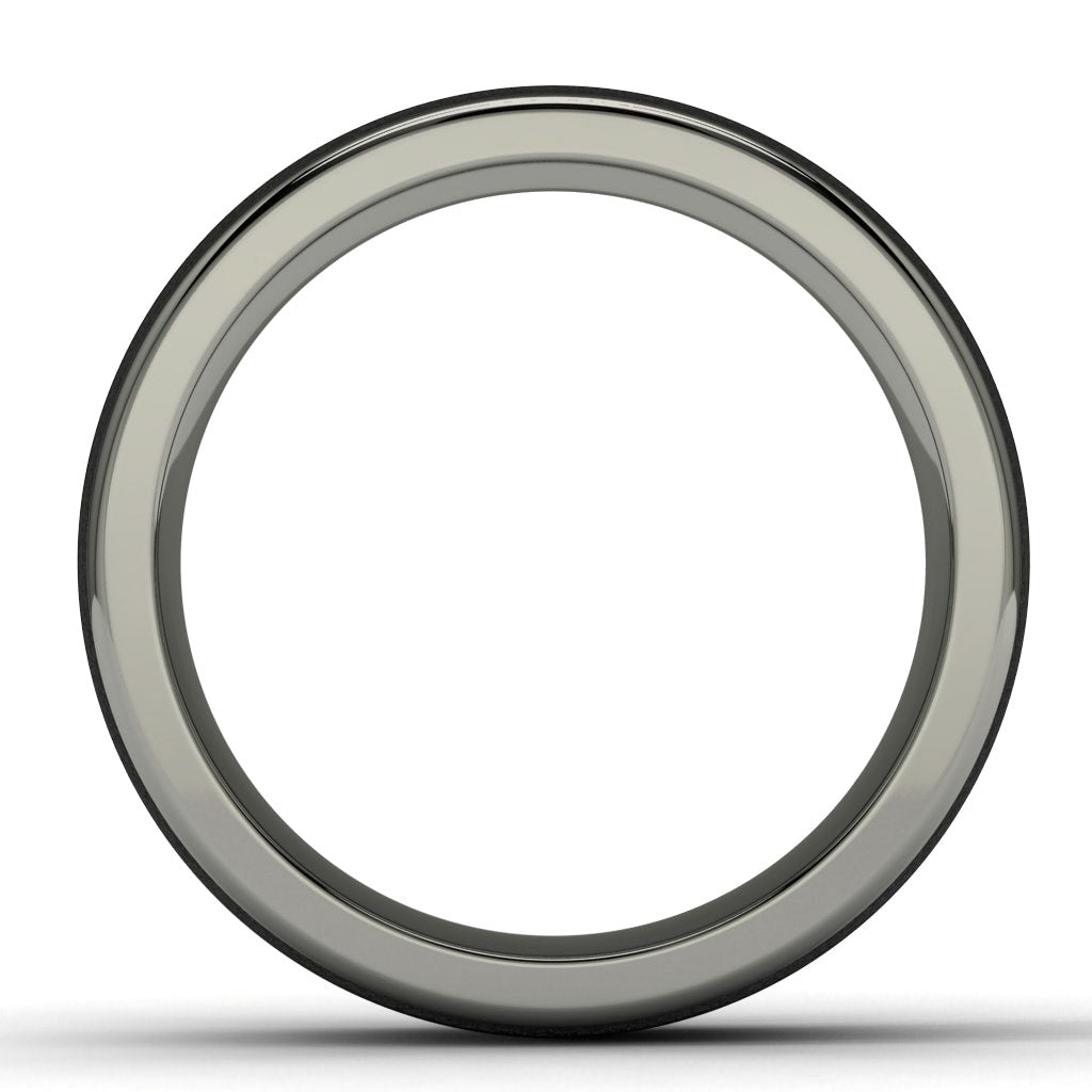 Tantalum Wedding Band Finger View