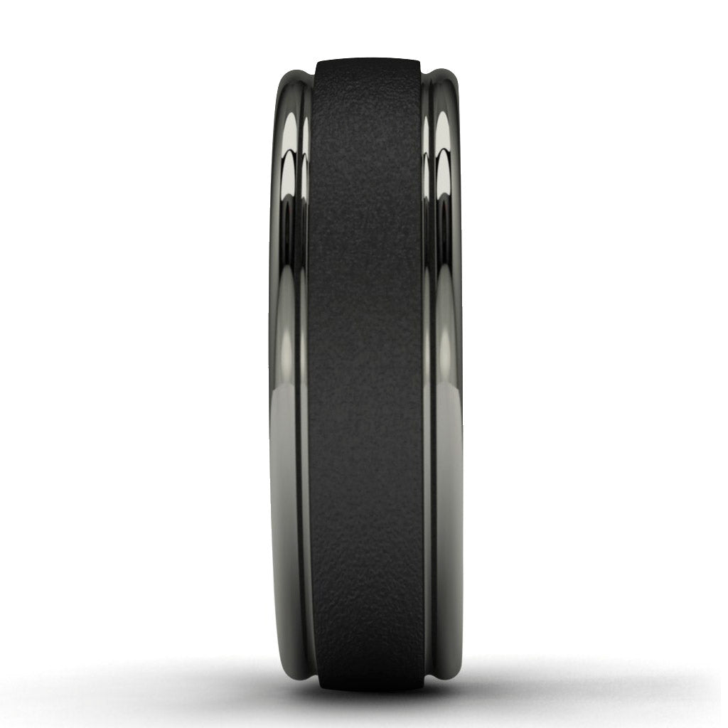 Tantalum Wedding Band Side View