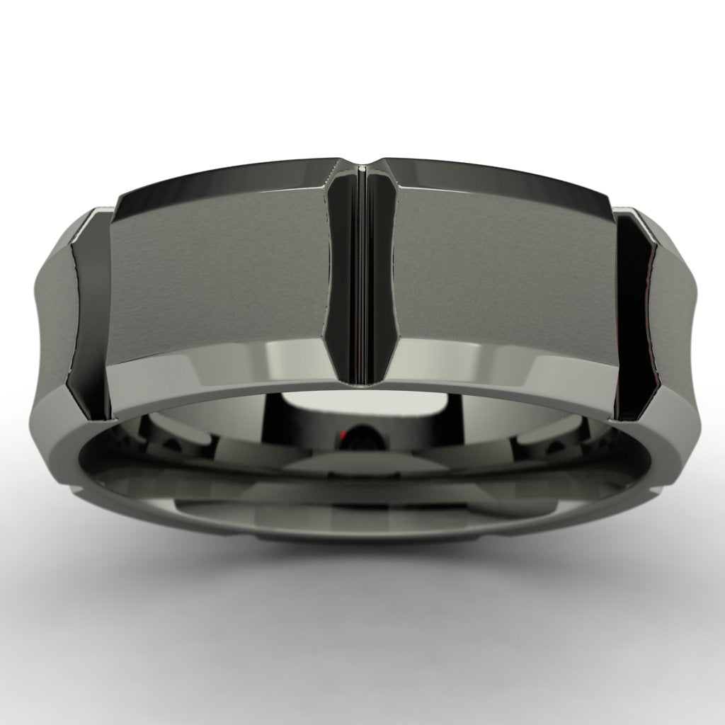 Tantalum Wedding Band Angle View