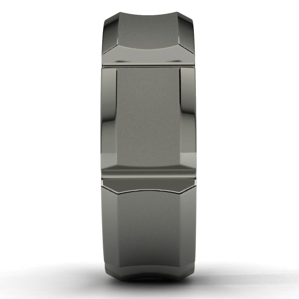Tantalum Wedding Band Side View