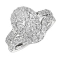 Eternal Grace Lab Grown 1 ctw Oval-Cut Diamond Halo Ring