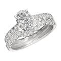 Eternal Radiance Lab Grown 1 ctw Oval-Cut Diamond Bridal Set