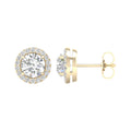 Halo Stud Earrings (Round)