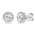 Halo Stud Earrings (Round)