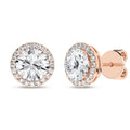 Halo Stud Earrings (Round)
