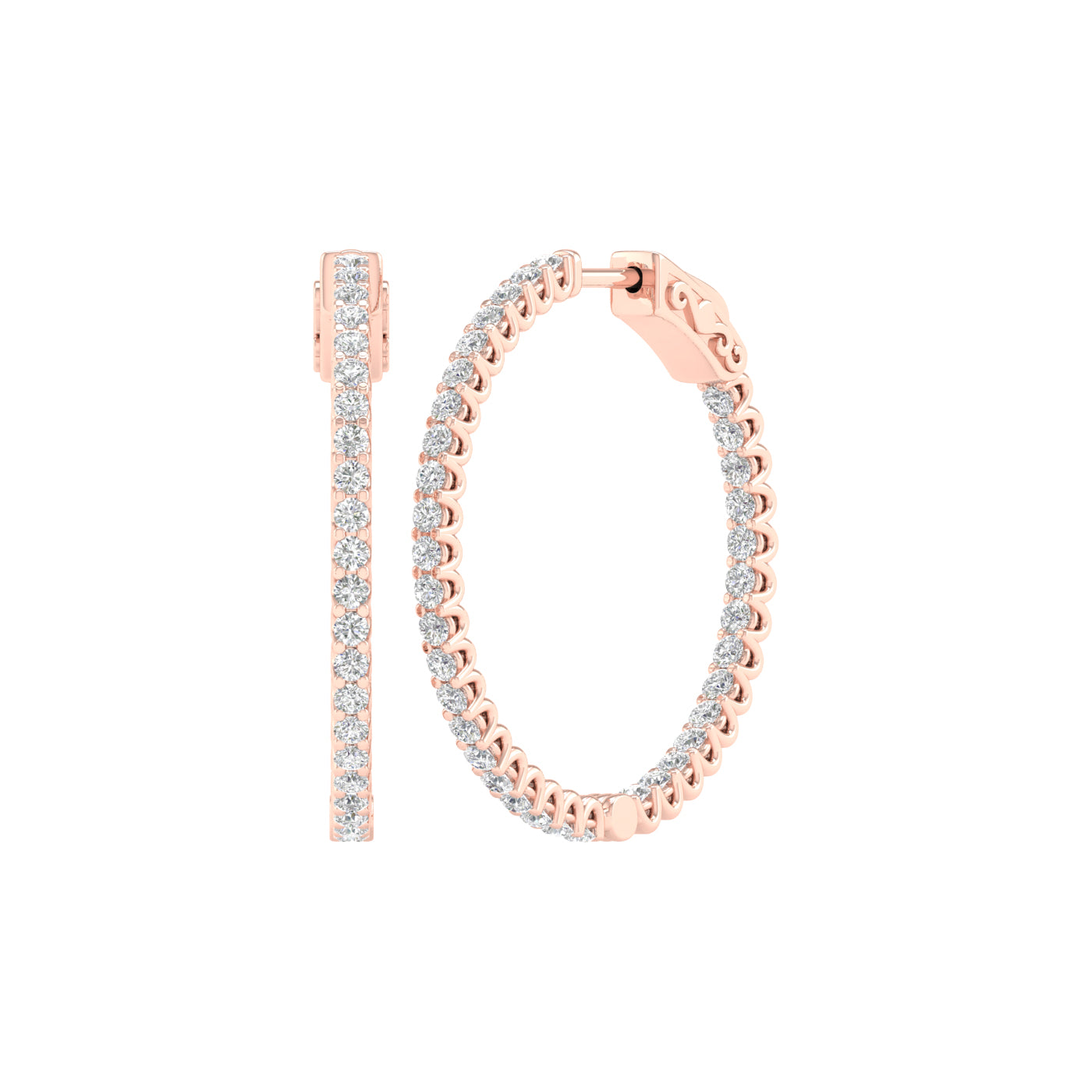 Inside-Out Hoop Earrings (Round)
