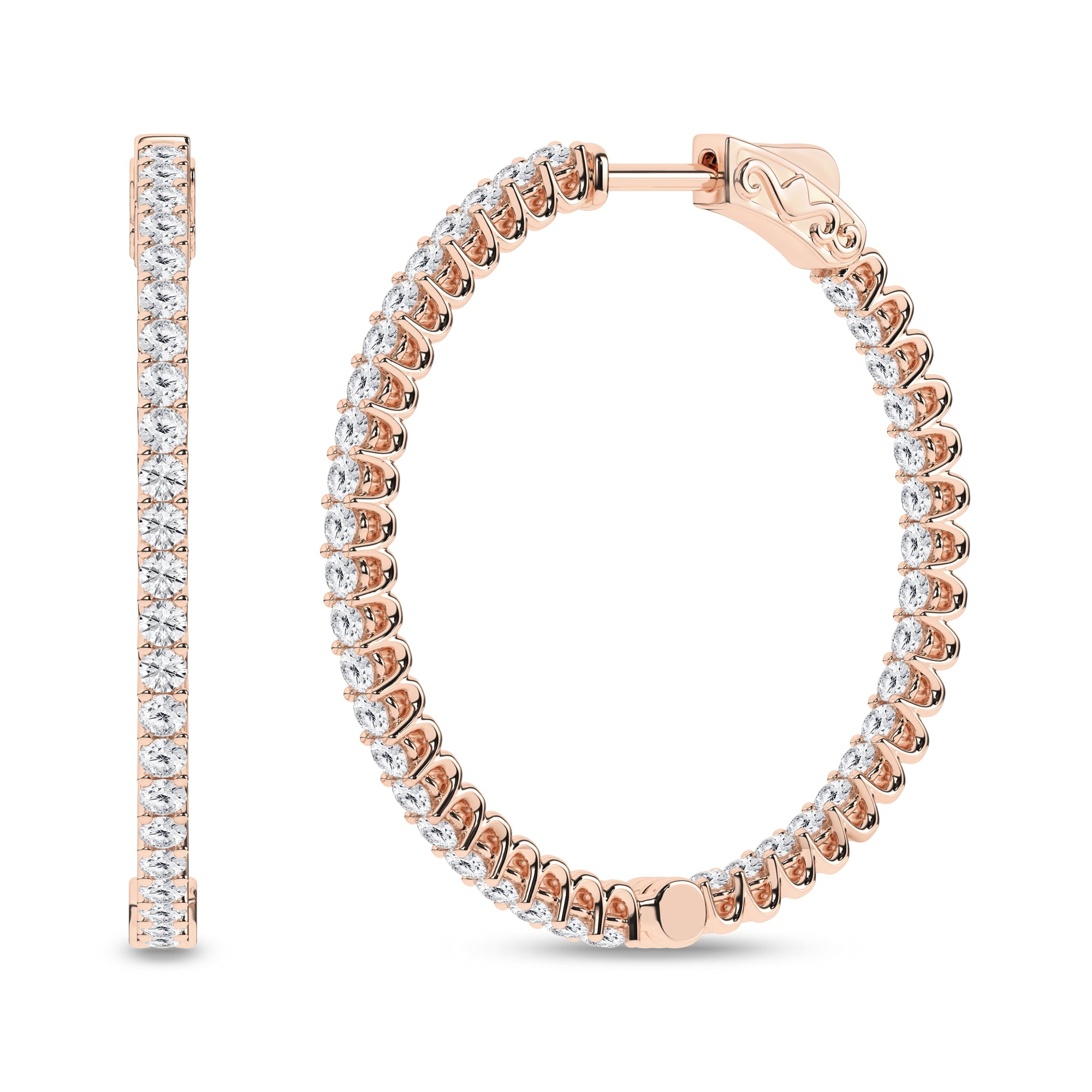 Inside-Out Hoop Earrings (Round)