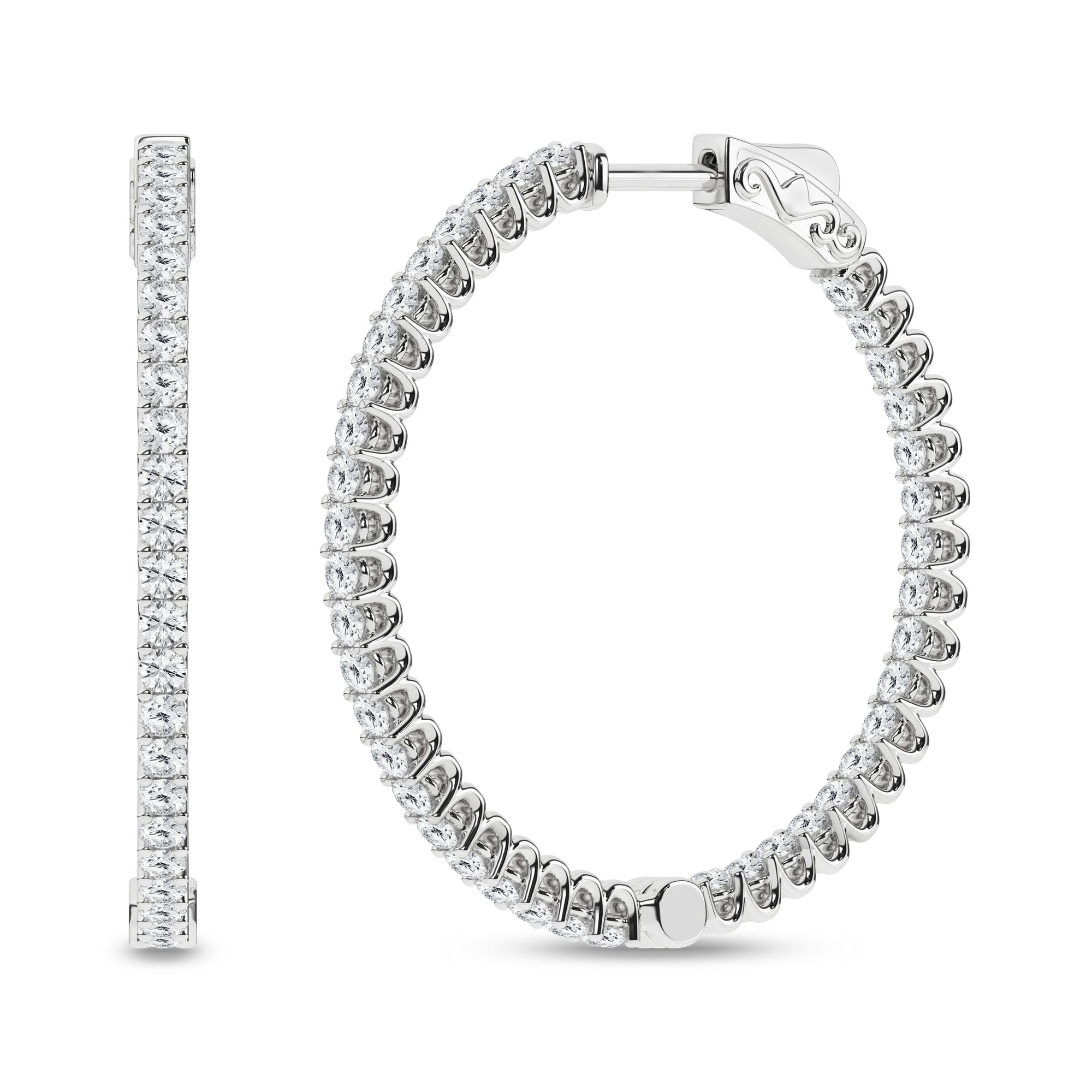 Inside-Out Hoop Earrings (Round)
